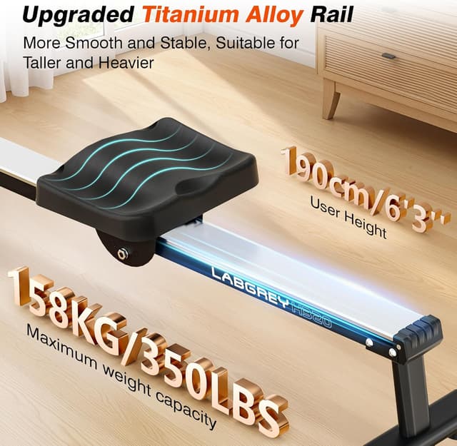 Thumbnail 3 de LABGREY magnetic rowing machine, 350LB capacity