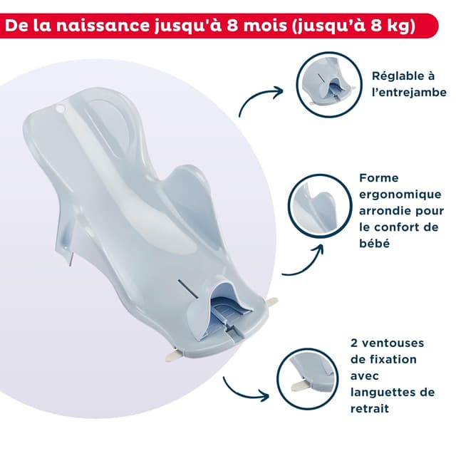 Thumbnail 2 de THERMOBABY Daphne Badetürsteher Blaue Blume