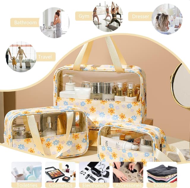 Thumbnail 6 de LEcylankEr Neceser Transparente 3 Piezas 🧳 para Viajes Mujer