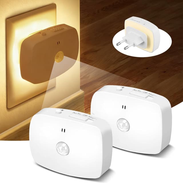 Detalle de YzzYzz LED Nachtlicht Steckdose 2 Stück