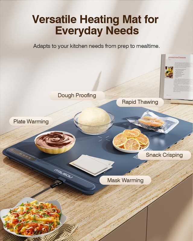 Thumbnail 5 de iTRUSOU Electric Warming Tray 3 Settings 🍽