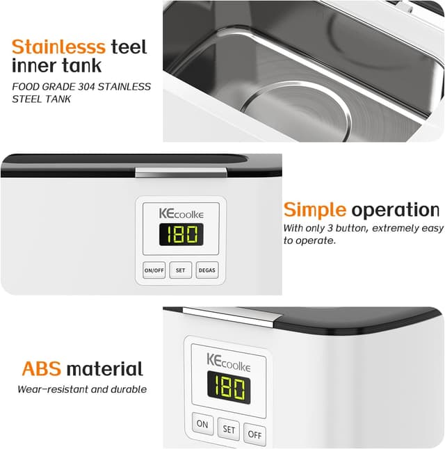 Thumbnail 5 de KECOOLKE Sonic Cleaner Ultraschallreiniger mit Timer