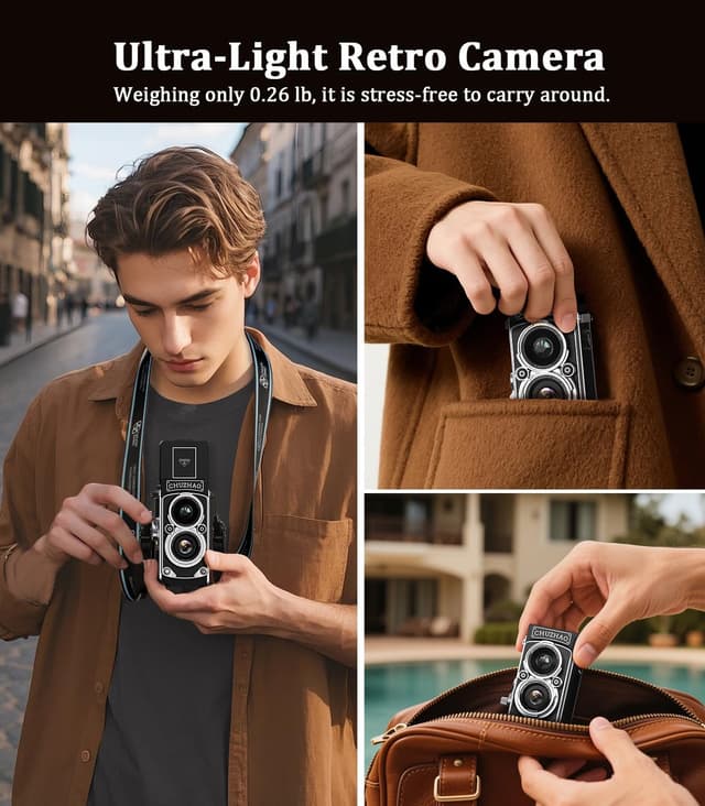 Detalle 2 de CHUZHAO Mini Retro Digital Camera 12MP
