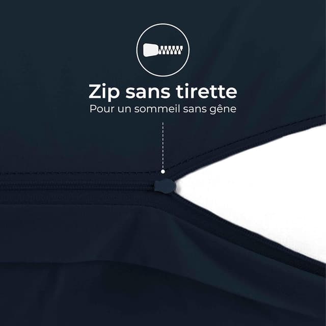 Thumbnail 6 de Dreamzie Taie Oreiller 60 x 60 en coton renforcé (set de 2) – Bleu foncé