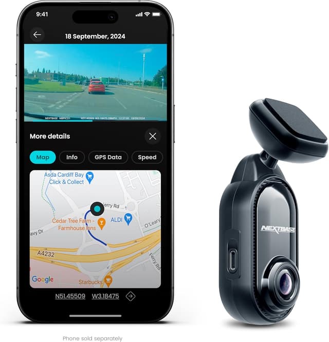 Detalle 2 de Nextbase Piqo 1K Dash Cam 140°