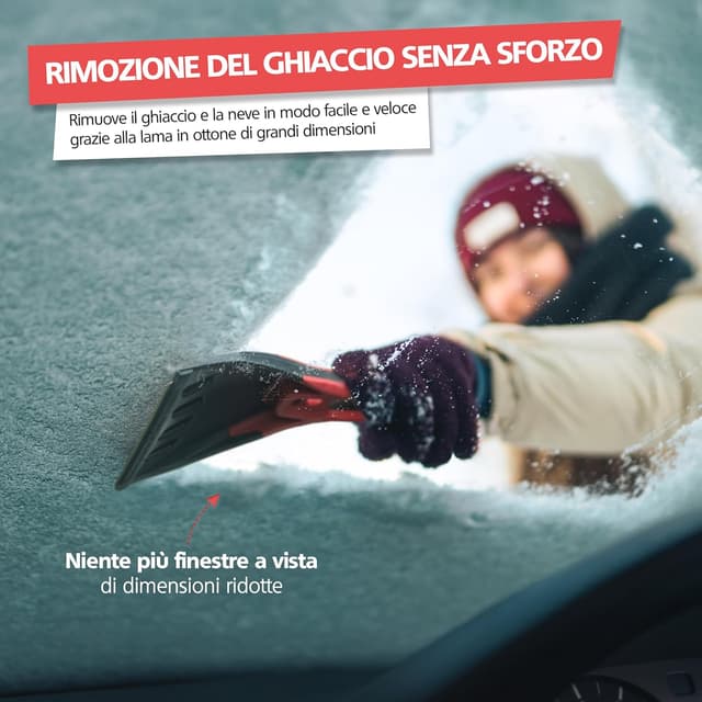 Detalle 2 de SPRINGER ZX2000 raschietti per il ghiaccio con lama in ottone e funzione di spianatura, made in Germany