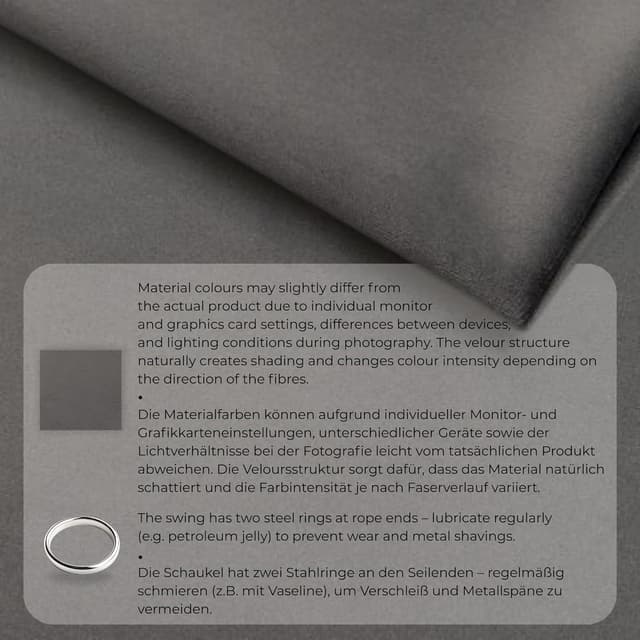 Thumbnail 6 de MAMOI® balançoire d’intérieur bébé et enfants en bois et coton (balancelle scandinave)