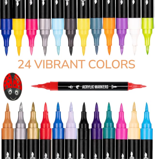 Detalle de Zenacolor acrylic paint markers 24