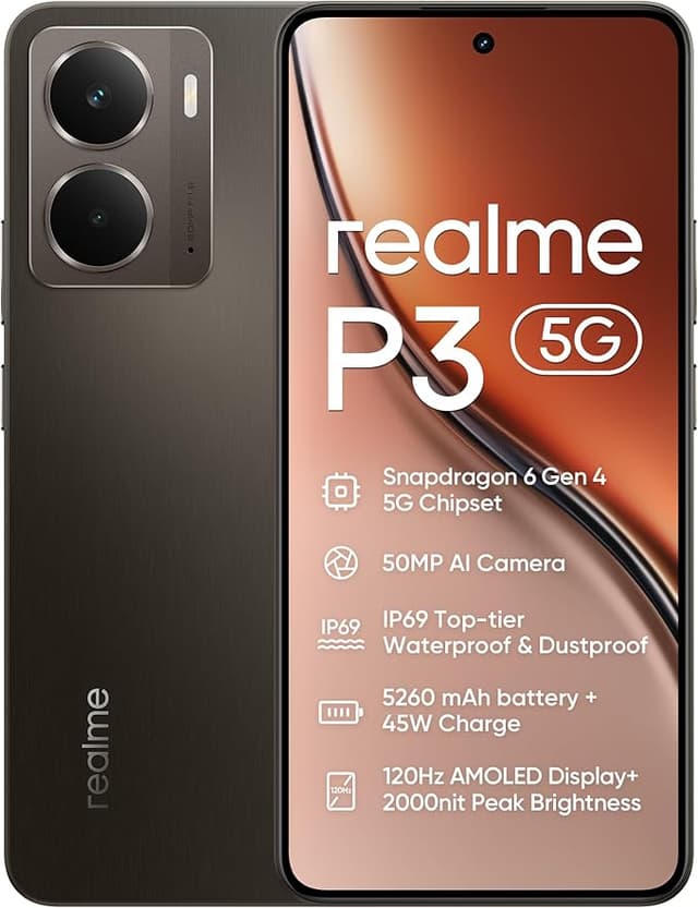 Imagen de realme P3 5G Smartphone 📱 12GB+512GB, Pantalla 120Hz, IP69 en OfertitasTOP