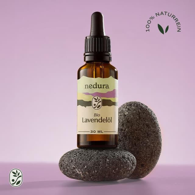 Detalle de nedura® BIO Lavendelöl (Lavandula angustifolia) – 100% naturreines ätherisches Öl, 30 ml