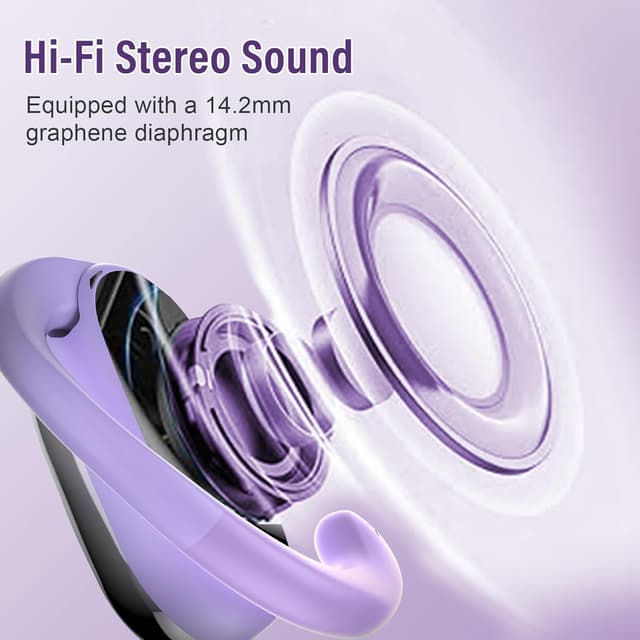 Thumbnail 6 de Conyat AI Cuffie Traduzione Bluetooth 5.4 Open-Ear con traduzione in tempo reale e 164 lingue