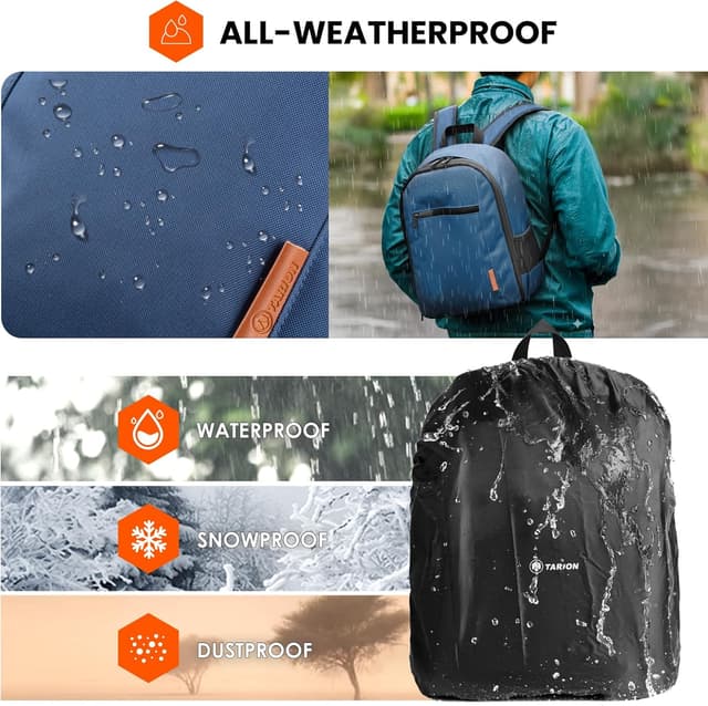 Detalle de TARION Zaino fotografico SLR compatto impermeabile con custodia 14 pollici