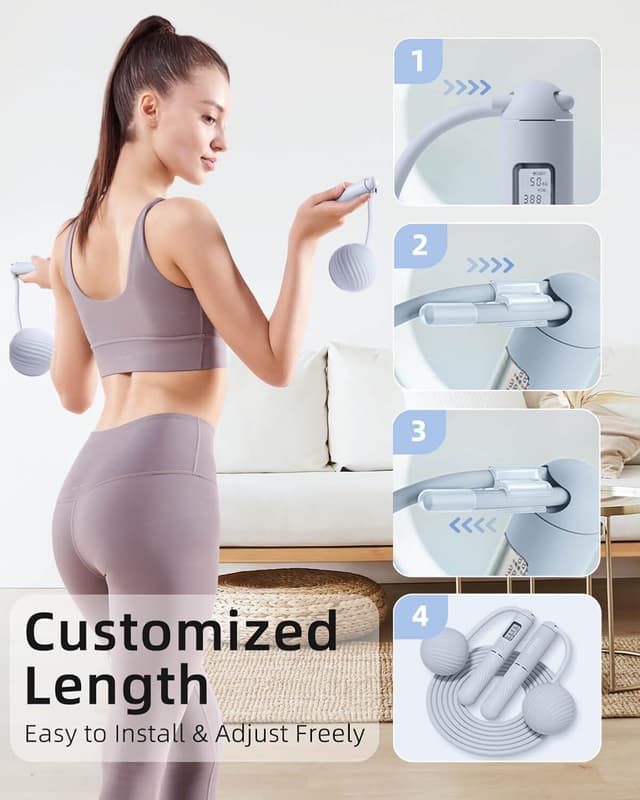 Thumbnail 6 de YOTTOY Skipping Ropes for Adults – Cordless counter jump rope with LCD display