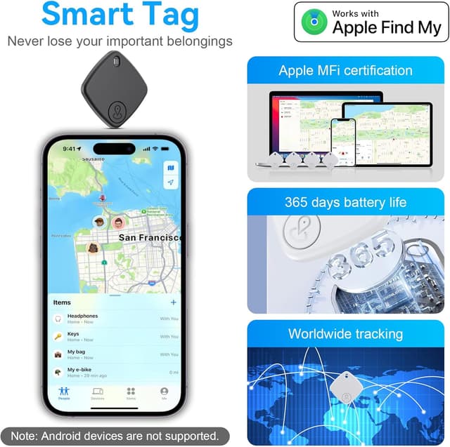 Thumbnail 1 de Air Tracker Tag Smart Tracker 4 piezas