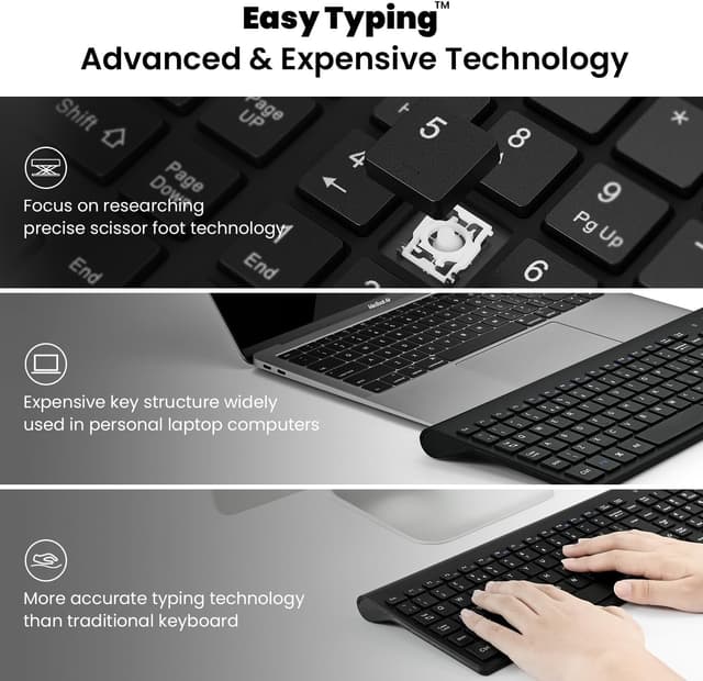 Detalle 2 de cimetech Wireless Keyboard Mouse Combo 2.4G