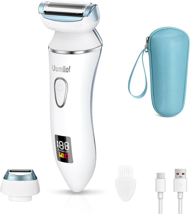 Detalle de Ruycllo Rasoio Elettrico Donna 2 in 1 trimmer bikini impermeabile IPX7 🪒
