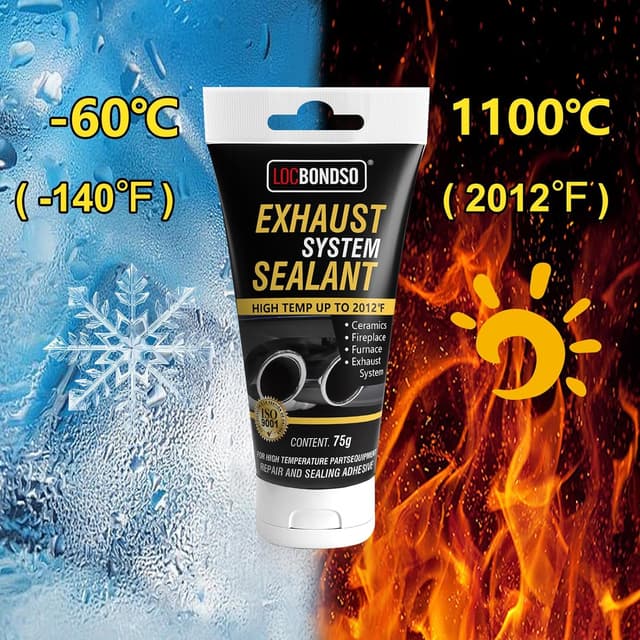 Thumbnail 6 de LOCBONDSO pâte d’échappement 1100°C (75 g) – colmater trous, fissures et points de rouille