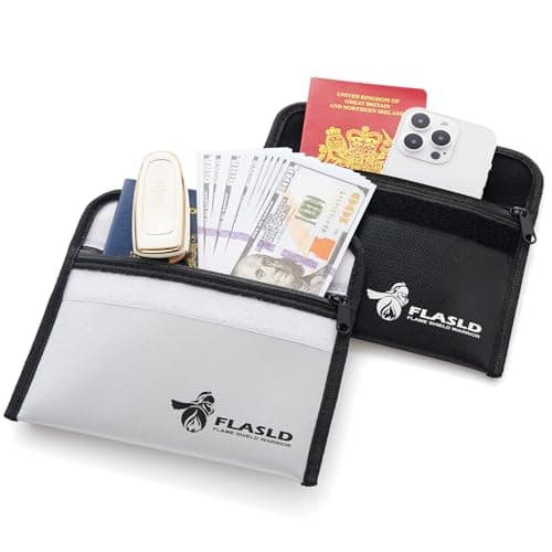 Detalle 2 de FLASLD Bolsa Ignífuga 20x12.7 cm 2 Piezas