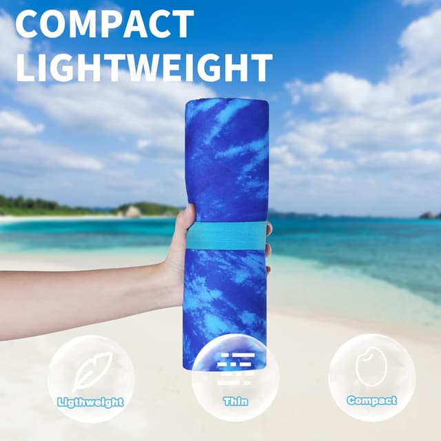 Thumbnail 1 de Microfiber Oversized Beach Towel 180x80 cm 🏖