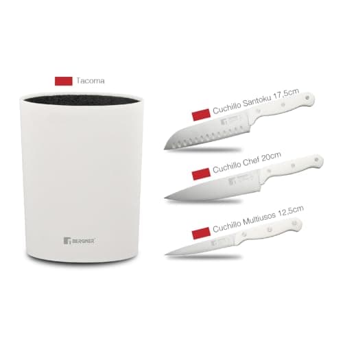 Thumbnail 1 de BERGNER NATURALLY - Set de Cuchillos Inoxidable con Bloque 🥢