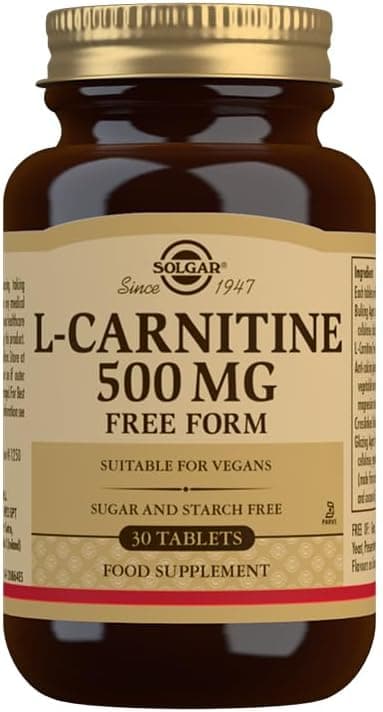 Detalle de Solgar L-Carnitina 500 mg - 30 Comprimidos 🟠
