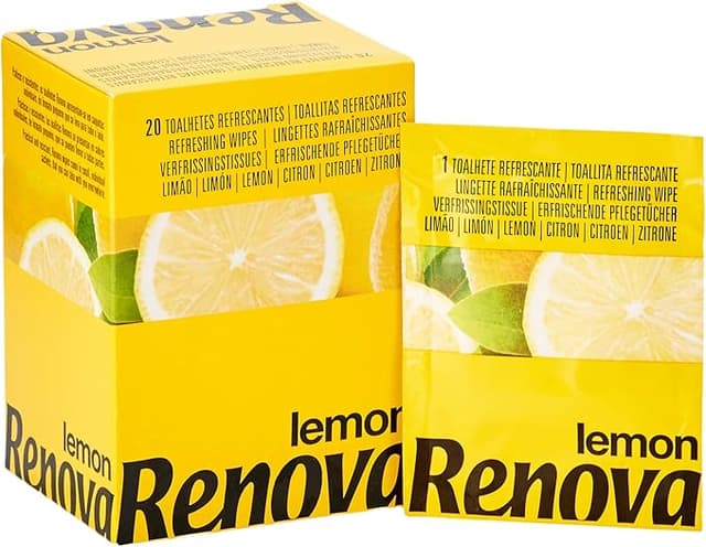 Imagen de Renova Toallitas Limón Refrescantes, Pack con 20 unidades 🍋 en OfertitasTOP