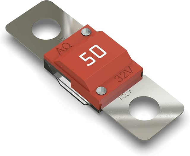 Detalle 2 de Fusible Midi AUPROTEC 50 A rouge à verrouillage à vis (5 pièces) – ISO 8820-5