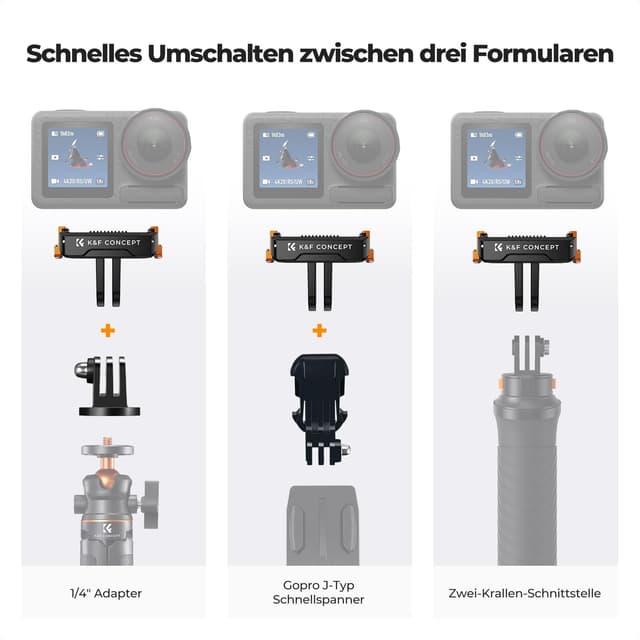 Thumbnail 4 de K&F CONCEPT Magnetische Schnellverschluss Adapterhalterung 2er Pack