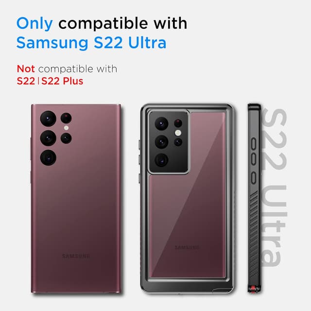 Detalle 2 de Beeasy Samsung Galaxy S22 Ultra 5G case, IP68 360 protection