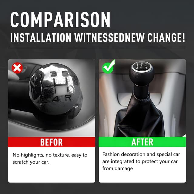 Detalle de Carehabi BillyBath pommeau de levier de vitesses manuel 5 vitesses noir et argent pour Peugeot/Citroën