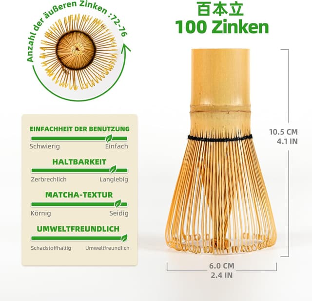 Detalle de Matcha Schneebesen Set 6-Teilig für TEANAGOO