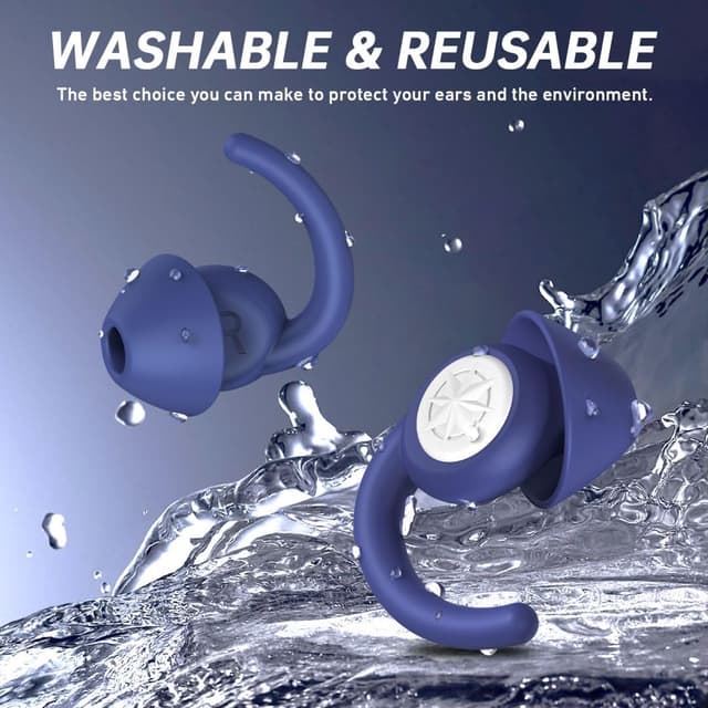 Thumbnail 4 de Hengiee Bouchons D'oreilles Silicone 33dB