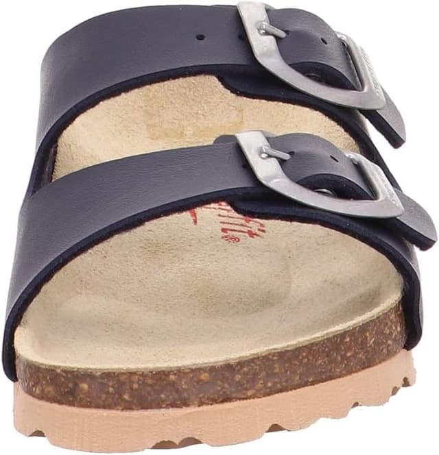 Detalle de Superfit FUSSBETTPANTOFFEL Hausschuhe 1-800111 für Jungen – mit Leder-Innensohle