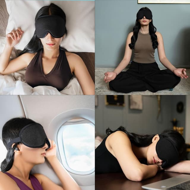 Thumbnail 4 de 360 RELIEF Sleep Eye Mask 100% Blackout for Travel 😴