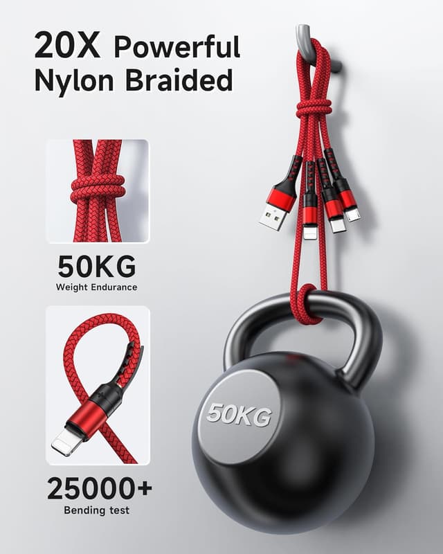 Thumbnail 4 de RAVIAD 3in1 USB Kabel 3 m