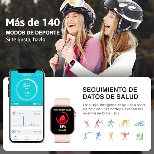 Detalle de ASEEYIRJ Smartwatch P2 para mujer y hombre con llamadas Bluetooth, pantalla 1,85" y IP68
