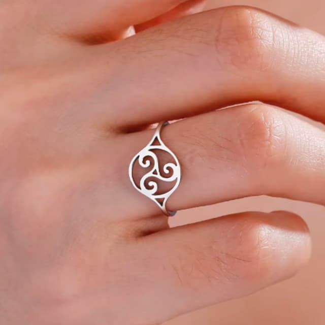 Thumbnail 3 de Simboliks triskel Anillo Celta, acero 316L