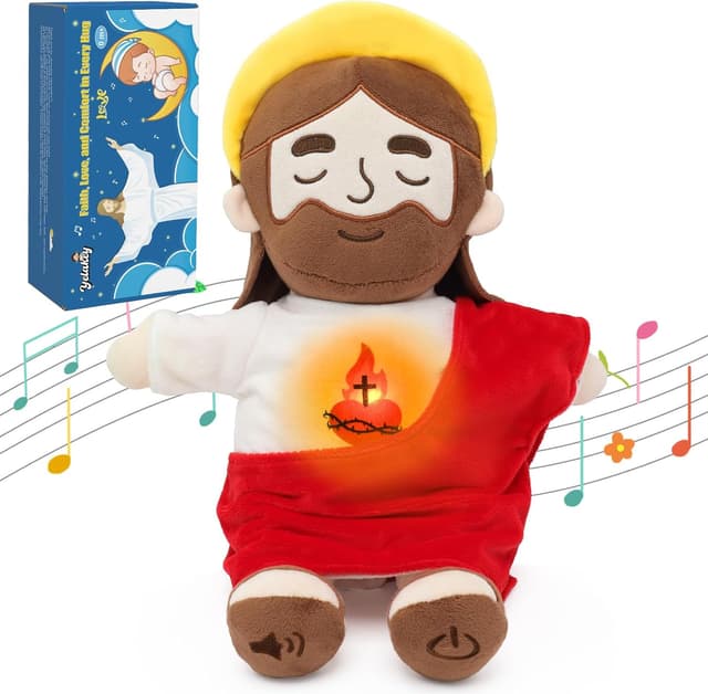 Detalle de Yelakey Jesus plush 15 in with light