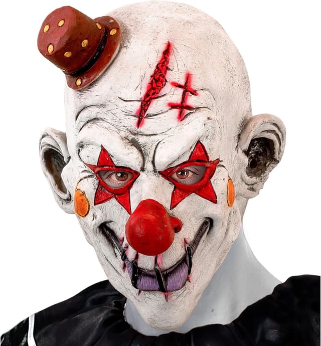 Detalle 1 de W WIDMANN MILANO Killer Clown Maske mit Mini Hut