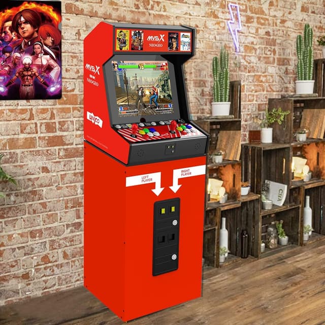 Detalle de UNICO MVSX Home Arcade con 50 giochi retro SNK precaricati, supporto 2 giocatori