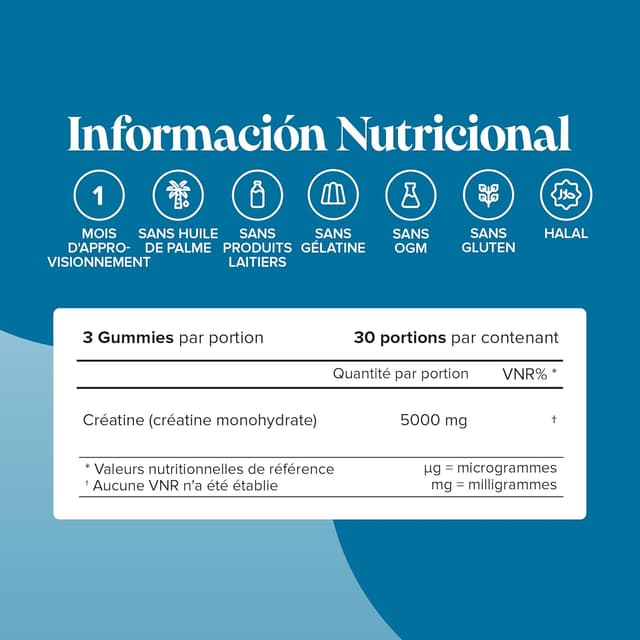 Thumbnail 3 de Créatine en gommes 5000 mg pour perf