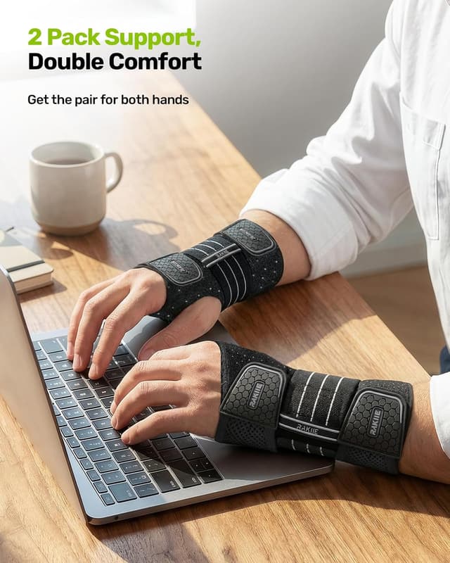 Thumbnail 6 de Rakiie carpal tunnel wrist braces 2 pack