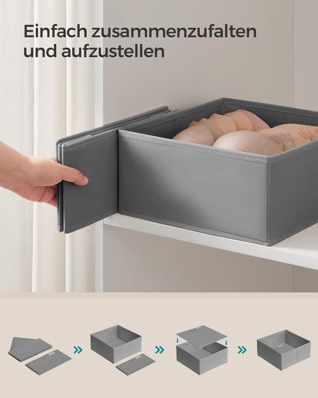 Thumbnail 5 de SONGMICS Aufbewahrungsbox für Schublade 12er Set RDZ006G02