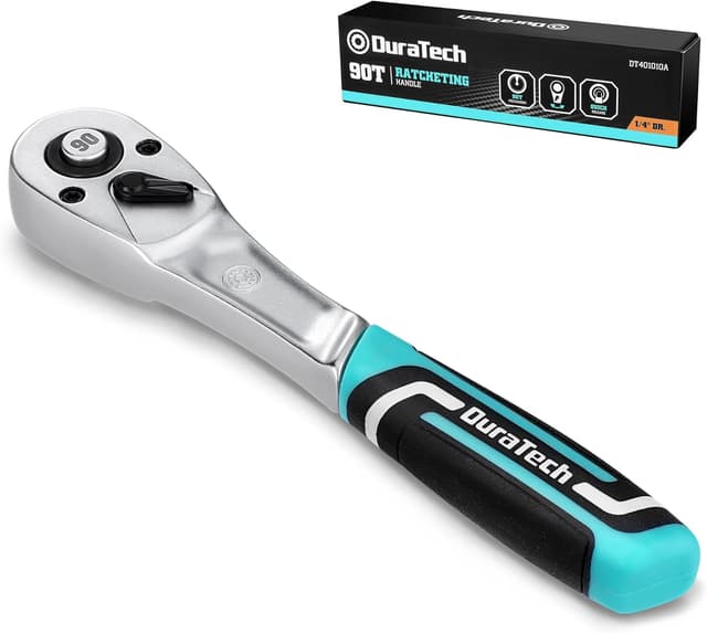 Detalle de DURATECH Llave de carraca 1/4 147 mm