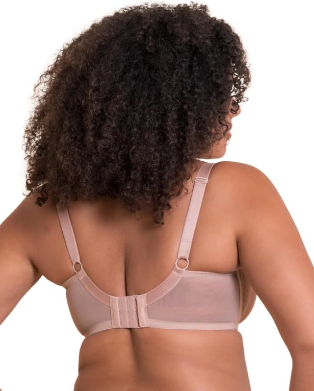 Detalle de Curvy Kate Victory balcony side support bra (underwired) – black, cup size D–J