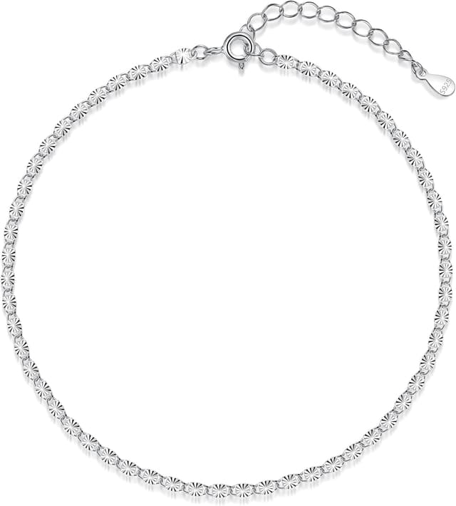 Detalle de Cangall 925 Sterling Silver Anklet for Women 🦶