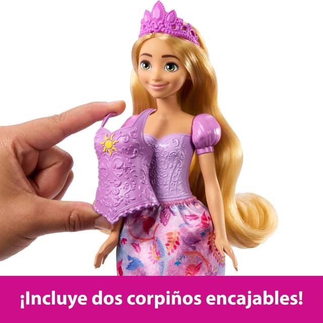 Thumbnail 2 de Mattel Disney Princesas Rapunzel 2 en 1 con accesorios🎀