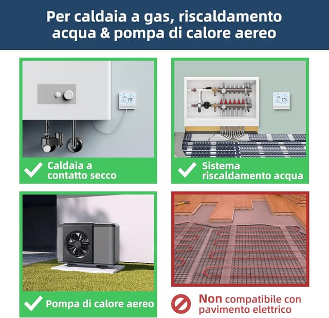 Detalle 2 de BEOK TOL47WIFI termostato Wi‑Fi programmabile 3A 🌡