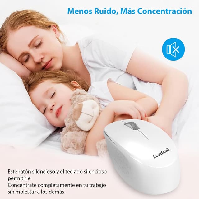 Detalle 2 de LeadsaiL K786 teclado y ratón inalámbricos