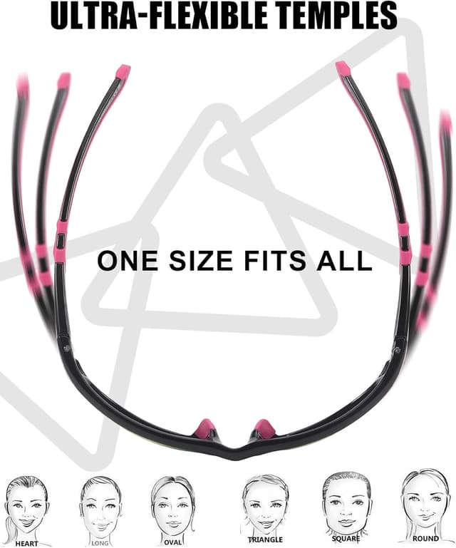 Detalle 2 de Myiaur Women Sports Sunglasses M8140 – Lightweight wrap-around with UV400 and polarised lenses